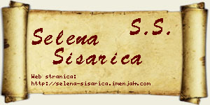 Selena Šišarica vizit kartica